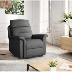 Fauteuil De Relaxation LÉON -WOOOD Soldes 0325ada26bef485299df79fab50fe039