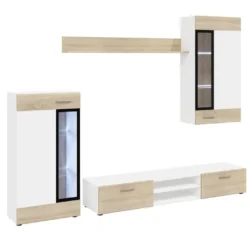 FURNIX Ensemble Meubles TINNA Avec LED -WOOOD Soldes 03f9e0eba8d54e4ba73144b6629deed4.cropped 384 135 2648 2320.processed 1