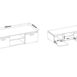 FURNIX Meuble Mural FERCI 300 12 FURNIX Meuble Mural FERCI 300 -WOOOD Soldes 073b128c0d7f4c41b62cd94f2bfa446c