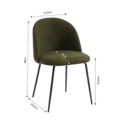 Chaise En Tissu Bouclette Et Métal Aimée -WOOOD Soldes 07997842c0c64a428f557faee82149a2