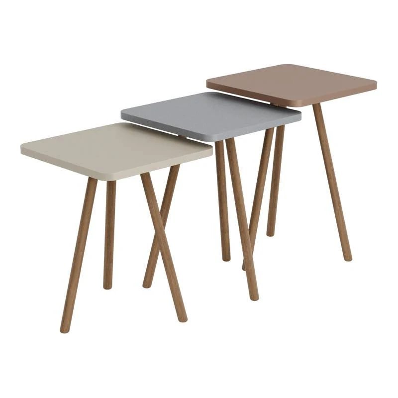 Set De 3 Tables D'appoint Hobro 5 Set De 3 Tables D'appoint Hobro – Image 3