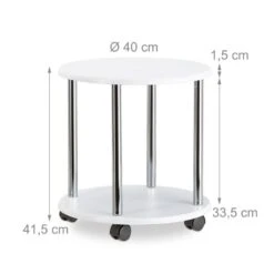 Table D’appoint Blanche 2 Niveaux 12 Table D’appoint Blanche 2 Niveaux -WOOOD Soldes 095a338f54714a9690a025c1e1615e6a