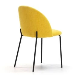 Pack 2 Chaises Kenia Tapissées Moutarde -WOOOD Soldes 0993e0c8b2a3457099a9c50f83a79084