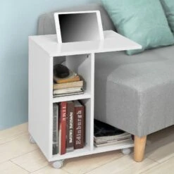 Table D'Appoint Table De Lit FBT48-W 15 Table D'Appoint Table De Lit FBT48-W -WOOOD Soldes 0af37f9758ea4fba9d7448318316ad53