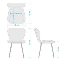 Chaises Capitonnées Livaras -WOOOD Soldes 1000117258 201013 14334000055 SKETCH DETAILS P000000001000117258 sketch