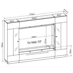 Ensemble Meubles TV Bylas (4 éléments) -WOOOD Soldes 1000131689 220608 500 SKETCH DETAILS P000000001000131689 sketch