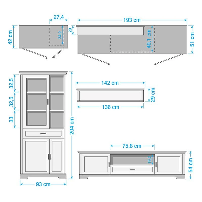 Ensemble Meubles TV Jasmund IV (3 élém.) 10 Ensemble Meubles TV Jasmund IV (3 élém.) – Image 8