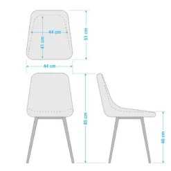 Chaise Capitonnée Tervo -WOOOD Soldes 1000176747 201013 14343900099 SKETCH DETAILS P000000001000176747 sketch