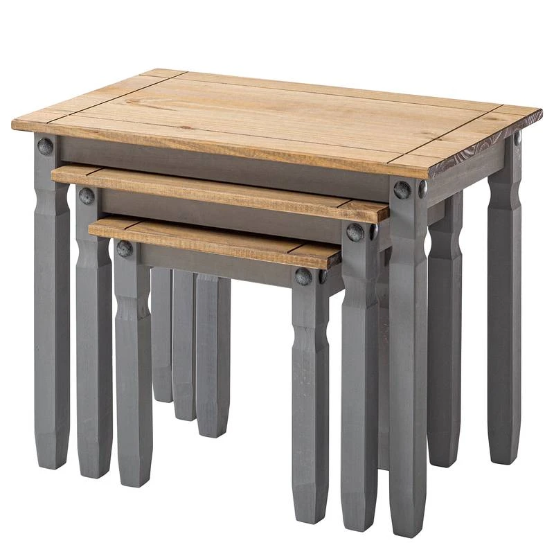 Tables Gigognes Finca Rustica (3 élém.) 8 Tables Gigognes Finca Rustica (3 élém.) – Image 6