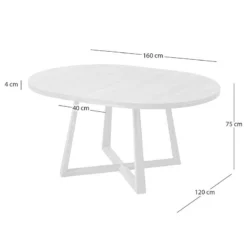 Table En Bois Massif VOKSA 37 Table En Bois Massif VOKSA -WOOOD Soldes 1000183881 231031 500 SKETCH DETAILS P000000001000183881 sketch
