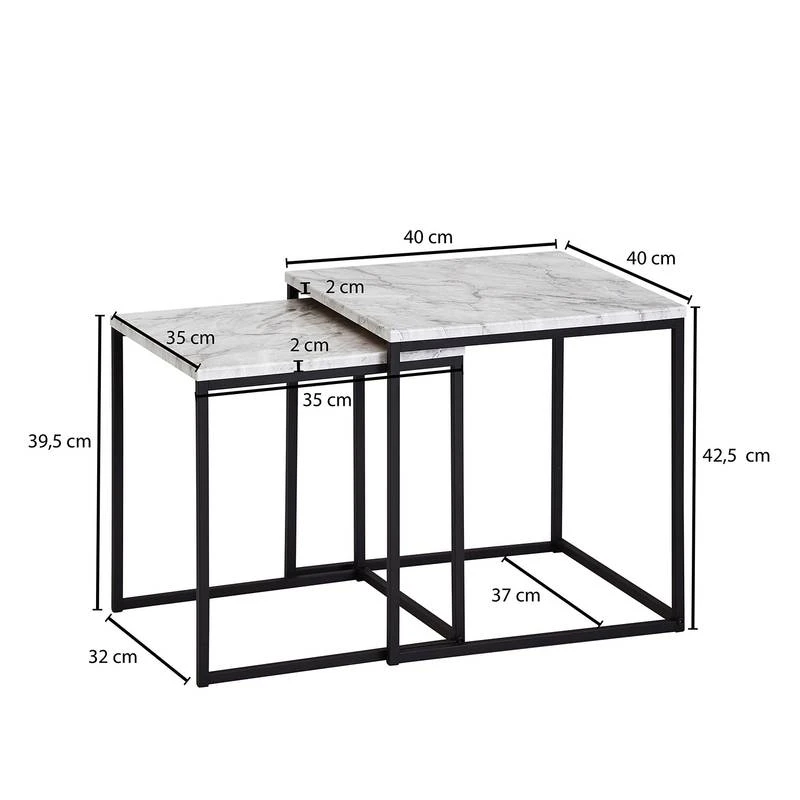 Tables Gigognes Paiteago (lot De 2) 7 Tables Gigognes Paiteago (lot De 2) – Image 5