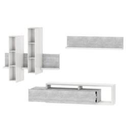 Ensemble Meubles TV Littor (3 éléments) -WOOOD Soldes 1000202015 200203 11092900115 DETAILS P000000001000202015