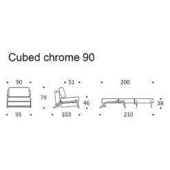 Fauteuil Convertible Cubed -WOOOD Soldes 1000244293 210319 10172200027 SKETCH DETAILS P000000001000244293 sketch