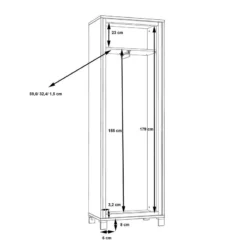 Armoire D’entrée Egan I 12 Armoire D’entrée Egan I -WOOOD Soldes 1000270242 210609 06160100236 SKETCH DETAILS P000000001000270242 sketch