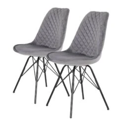 Chaises Capitonnées Flekke I (lot De 2)