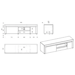 Ensemble Meubles TV Stonda VI (4 élém.) 37 Ensemble Meubles TV Stonda VI (4 élém.) -WOOOD Soldes 1000314581 211209 12531600615 SKETCH DETAILS P000000001000314581 sketch