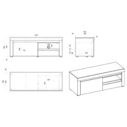 Ensemble Meubles TV Stonda II (4 élém.) 36 Ensemble Meubles TV Stonda II (4 élém.) -WOOOD Soldes 1000314593 211209 12532200744 SKETCH DETAILS P000000001000314593 sketch
