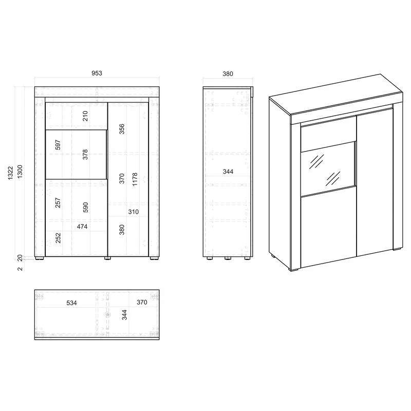 Ensemble Meubles TV Stonda III (4 élém.) 19 Ensemble Meubles TV Stonda III (4 élém.) – Image 17
