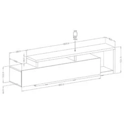 Ensemble Meubles TV Littor (3 éléments) -WOOOD Soldes 1000327453 220125 134131000501 SKETCH DETAILS P000000001000327453 sketch