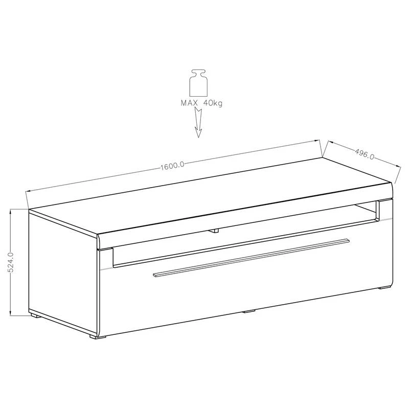 Ensemble Meubles TV Tyfta II (4 élém.) 10 Ensemble Meubles TV Tyfta II (4 élém.) – Image 8