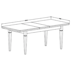 Table Emmanuela -WOOOD Soldes 1000339998 220317 501 SKETCH DETAILS P000000001000339998 sketch