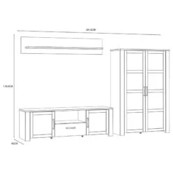 Ensemble Meubles TV Vassia I (3 élém.) -WOOOD Soldes 1000344688 220414 500 SKETCH DETAILS P000000001000344688 sketch