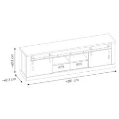 Ensemble Meubles TV Shutter V (3 élém.) -WOOOD Soldes 1000348732 220505 501 SKETCH DETAILS P000000001000348732 sketch