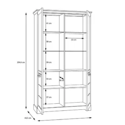 Vitrine Double New Dessa -WOOOD Soldes 1000358000 220616 501 SKETCH DETAILS P000000001000358000 sketch