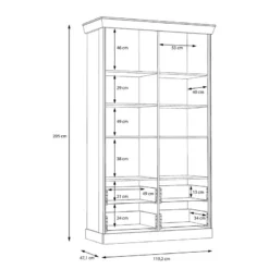Vitrine Boolamore III -WOOOD Soldes 1000364890 220722 501 SKETCH DETAILS P000000001000364890 sketch