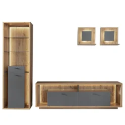 Ensemble Meubles TV Laxou I (4 éléments) 17 Ensemble Meubles TV Laxou I (4 éléments) -WOOOD Soldes 1000367331 221006 031 DETAILS P000000001000367331