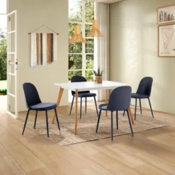 Lot De 4 Chaises Kana Blanches -WOOOD Soldes 132add130b8e4afca6dc4ee32faac54a