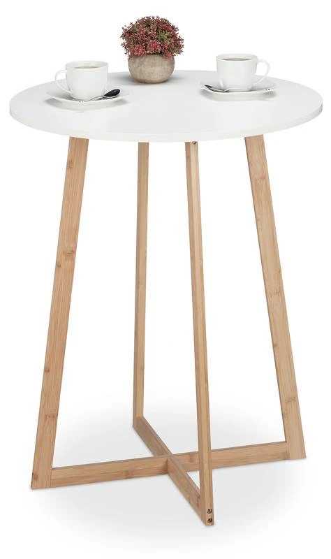 Guéridon Blanc En Bambou 3 Guéridon Blanc En Bambou