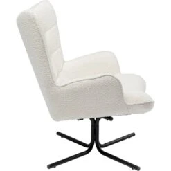 Fauteuil Pivotant Oscar Boucle -WOOOD Soldes 18fcd0592f1b41838b32f3f218d609e5