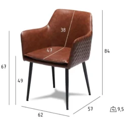 Chaises Shiva Marron Clair Lot De 2 -WOOOD Soldes 191503c71c184e789cc31f84473805df