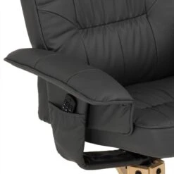 Fauteuil Relaxation + Repose-pied CHARLY -WOOOD Soldes 1ae8f369236941dcaf6113e53ed61d0b