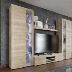 FURNIX Ensemble Meubles Rivay XL + LED