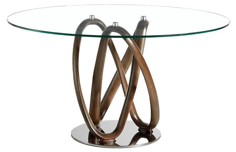 Table à Manger En Verre Trempé Et Bois 3 Table à Manger En Verre Trempé Et Bois