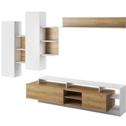 Meuble-paroi ALVA SET (5 Pièces) -WOOOD Soldes 290f402611c0430ea6ad39b669b939f7.cropped 588 197 4683 4368.processed