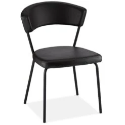 Chaises Capitonnées Preben Noir Lot De 4 -WOOOD Soldes 2a973bf87c3944c7b7f1e0122c61a6bc