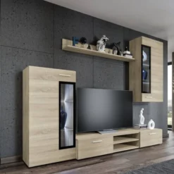 FURNIX Ensemble Meubles TINNA Sans LED