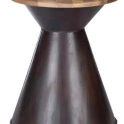 Table D'appoint Ø 40x55cm Brun Foncé