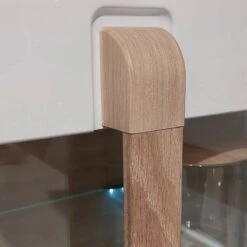 Vitrine 2 Portes Blanc Laqué - ALEXIANE -WOOOD Soldes 39969bdaa0ec409ca69cfd81d324bdda