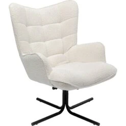 Fauteuil Pivotant Oscar Boucle -WOOOD Soldes 3cde4a3dd6314f66ad14a5f5605866e6