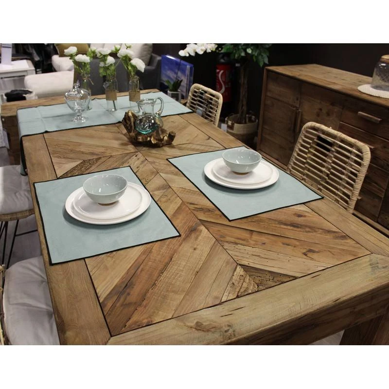 Table De Repas 200cm En Bois Recyclé 5 Table De Repas 200cm En Bois Recyclé – Image 3