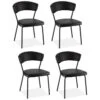 Chaises Capitonnées Preben Noir Lot De 4 2 Chaises Capitonnées Preben Noir Lot De 4 -WOOOD Soldes 47b519ec8cf44d4c8f92784b43e5575f