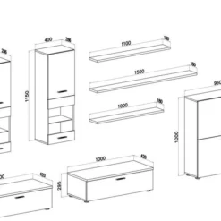Meuble Salon Ilum.LED Blanc/Blanc Mat -WOOOD Soldes 48c449084246440489cb46f530c119fc