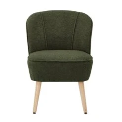 Fauteuil TIVOLI Tissu Bouclette Kaki -WOOOD Soldes 4a80d65da5f646f89eb1610f70af3dda