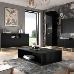 Armoire Vitrine RavennaB 60x42x217 -WOOOD Soldes 5aec11b1681243188f711ad5f9f5e34a