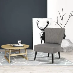 Fauteuil En Tissu Zoé - 1 Place - Gris -WOOOD Soldes 610709eeb0f14766b3f5e869bbf2129b