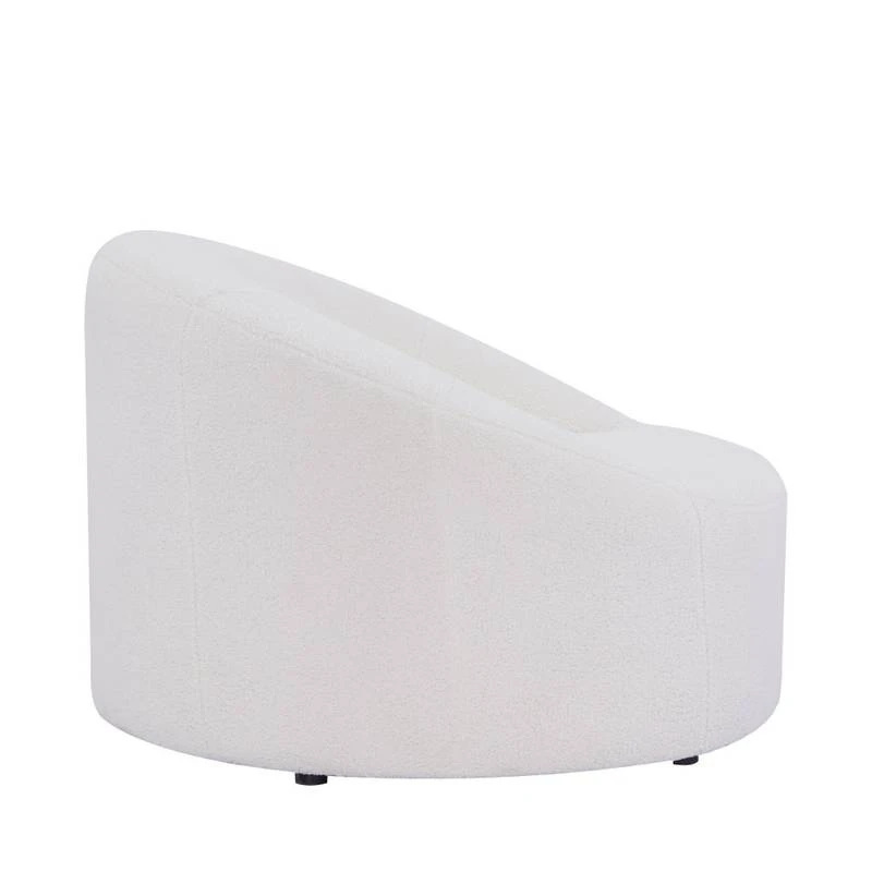 Fauteuil Design En Bouclette Ivoire 7 Fauteuil Design En Bouclette Ivoire – Image 5